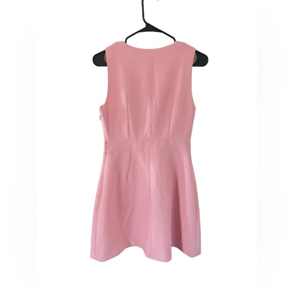Claudie Pierlot Bow Embellished Pink Crepe Dress - Picture 7 of 10